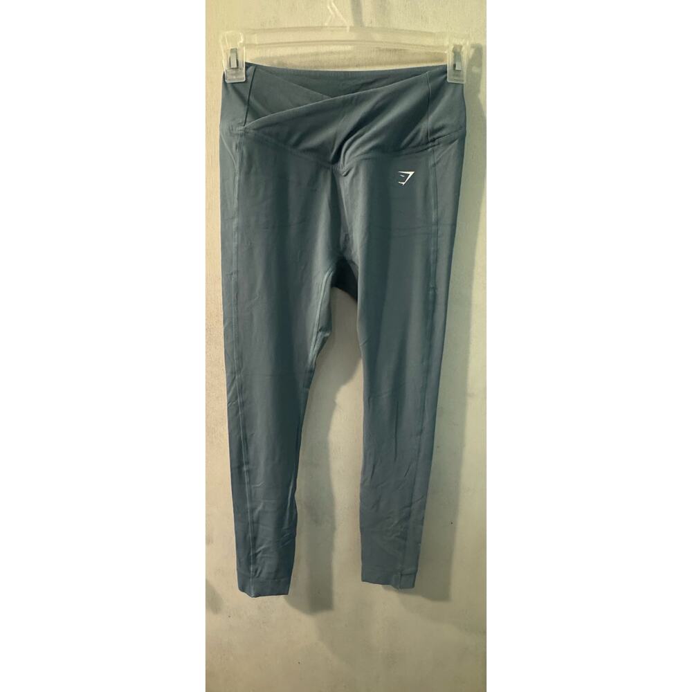 Gymshark Athletic Leggings Crossover Size Medium Slate Blue